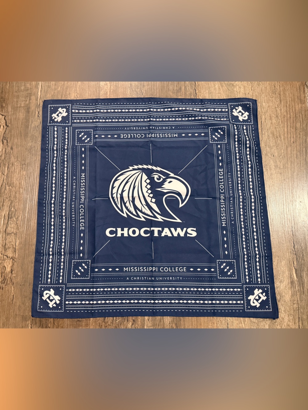 Mississippi College Choctaws Navy Bandana Scarf